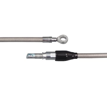 035830　48in アッパークラッチケーブル ステンメッシュ 18y- M8用