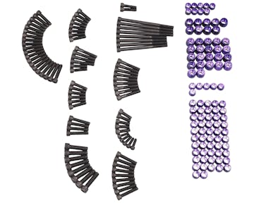 038866　サントロ ボルト・カバーセット ブラック/パープル 17y- M8